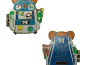 2025 Lackey Geocoin & Tag Set - Antique Bronze